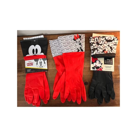 Disney Other - Disney Mickey & Minnie Mouse Cleaning Gloves Lot of 3